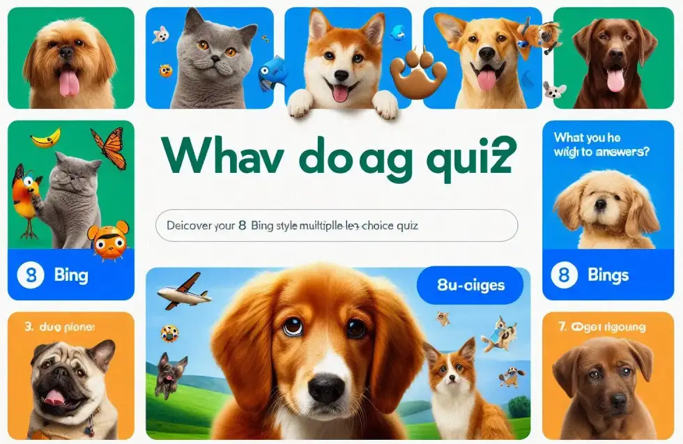 Discover our Bing Dog Quiz with 8 fun multiple-choice questions and answers, inspired by the famous bing homepage quiz. Explore bing’s style dog trivia in an engaging, animals-themed image-based format designed to test your canine knowledge.