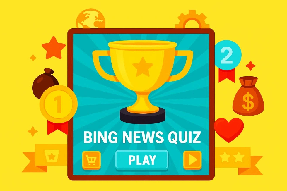 Play this Bing News Quiz now and test your knowledge of world and United States trending headlines, major events, tech, politics, entertainment and more.